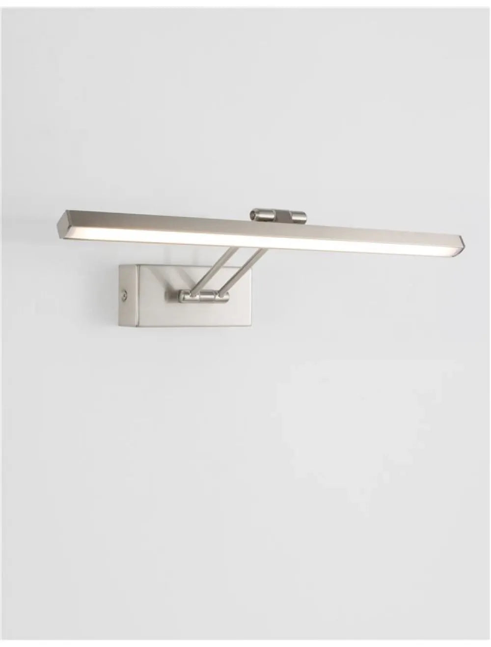 Aplica de perete structura din Metal Argintiu si abajur din Acrilic Alb H5.5xL37.6cm IP20 12W 801lm 3000k MARNELL