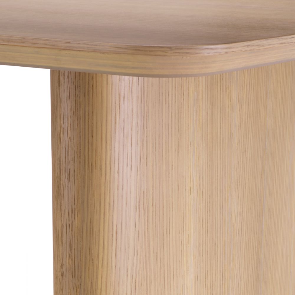Masa Dreptunghiulara Bergman S Eichholtz din Furnir de stejar Bej de 6-8 persoane L230xH76.5cm