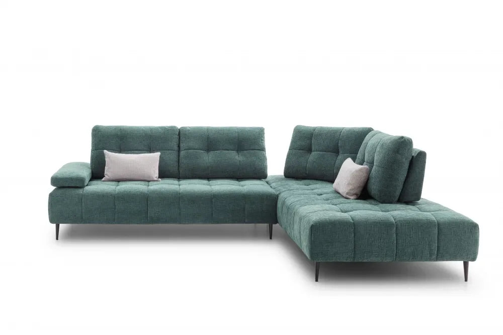 Coltar fix in forma de L modular cu spatar si brate reglabile L302-344cm Joplin