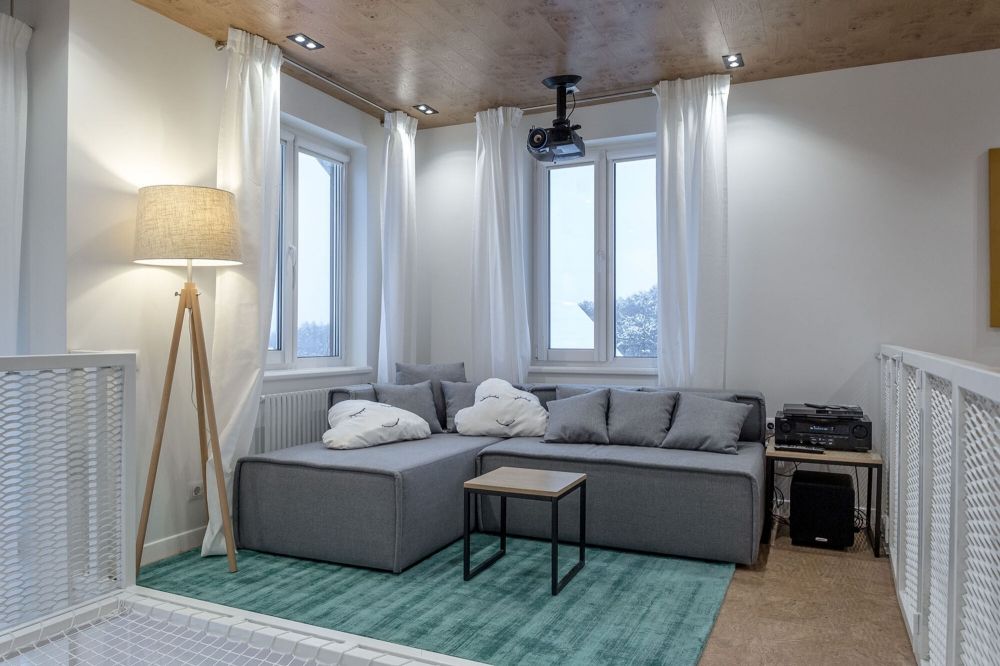 Lampa de podea din Bumbac Bej D51xH162cm Calvin
