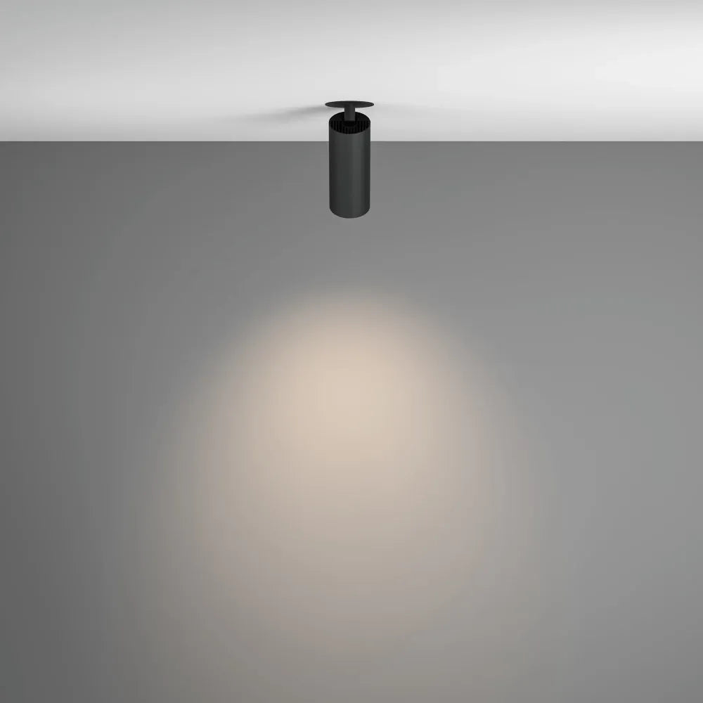 Spot incastrat din Aluminiu Negru H15.8xD5.2cm 12W 1020lm 4000k FOCUS LED