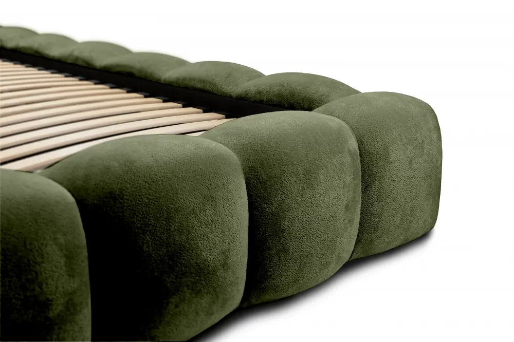 Pat 140x200cm tapitat cu Chenille Verde Boston