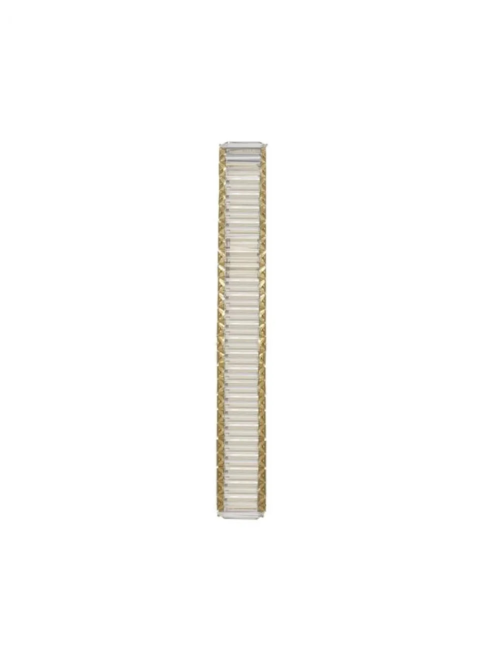 Aplica de perete structura din Metal Auriu si abajur din Cristal Transparent H60xL12cm IP20 19W 1428lm 3500k AURELIA