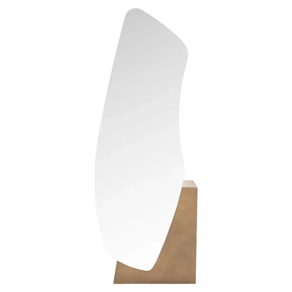 Oglinda de podea Asimetrica cu rama din Metal Auriu periat L75xH202cm Mayla