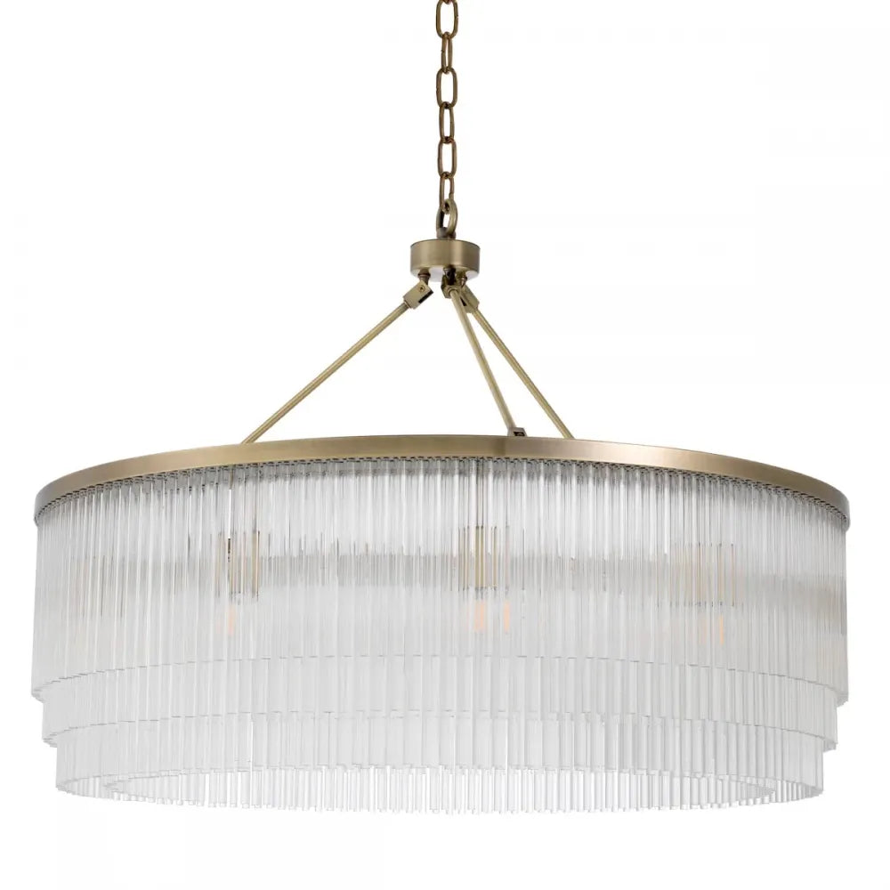 Candelabru din Metal Alama si Sticla Transparent H61xD90cm Hector L  Eichholtz