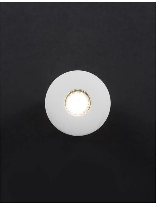 Spot incastrat din Aluminiu Alb H6.1xL6.2cm IP42 9W 542lm 3000k PETIT