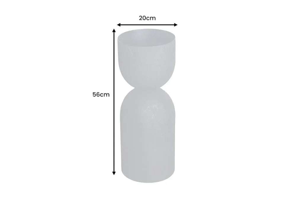 Ghiveci decorativ din Metal Negru H56xL20cm Sandglass L