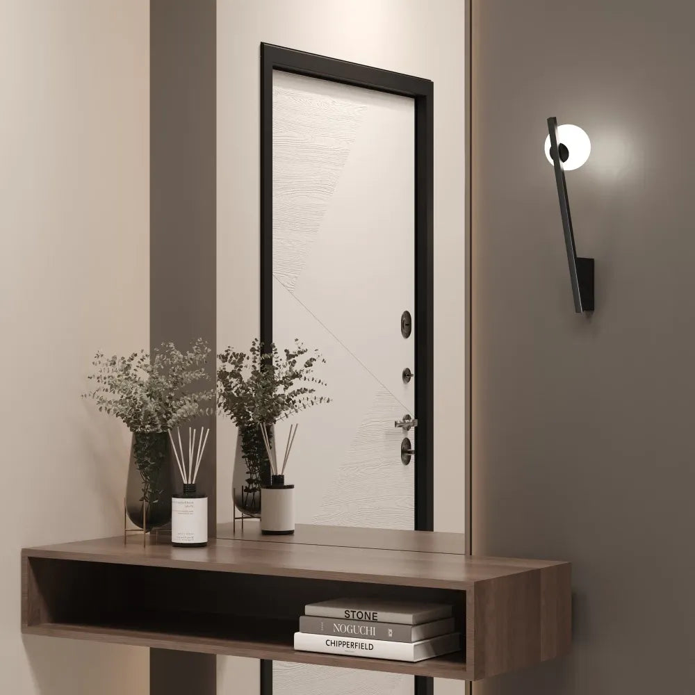 Aplica perete din Metal Negru H35xL17.6cm Kazimir