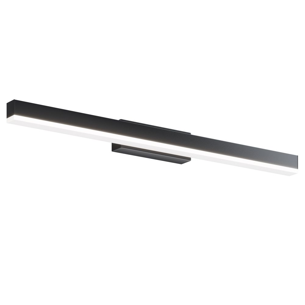 Aplica de perete Metal si Plastic Negru/Transparent L6xH5cm Fichte