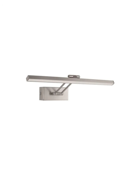 Aplica de perete structura din Metal Argintiu si abajur din Acrilic Alb H5.5xL37.6cm IP20 12W 801lm 3000k MARNELL