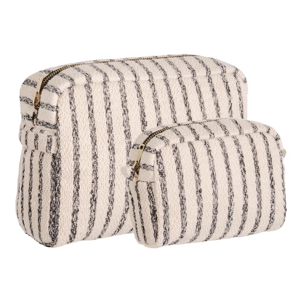 Set 2 genti pentru cosmetice din Textil Bej L9/11xH14/22cm Nador