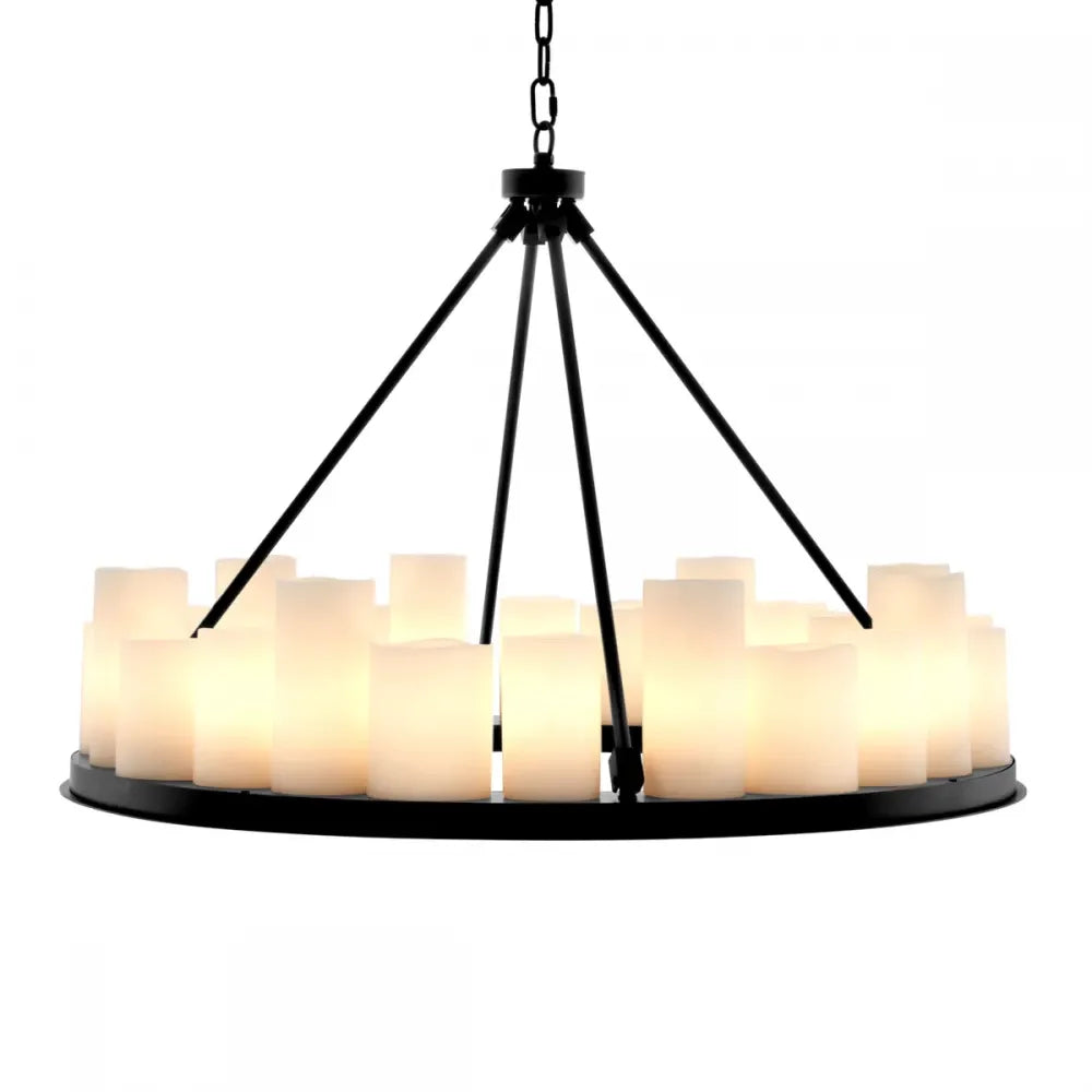 Candelabru din Metal Negru H65xD90cm Commodore Eichholtz
