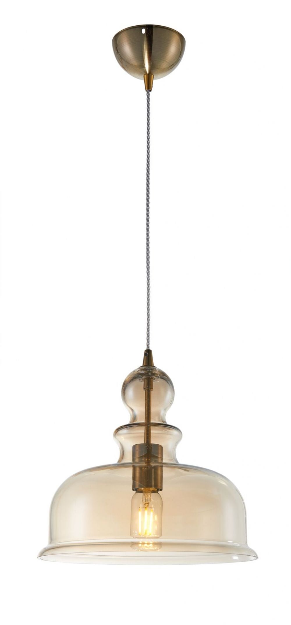Pendul cu inaltime reglabila din Sticla Auriu D30xH150cm Tone