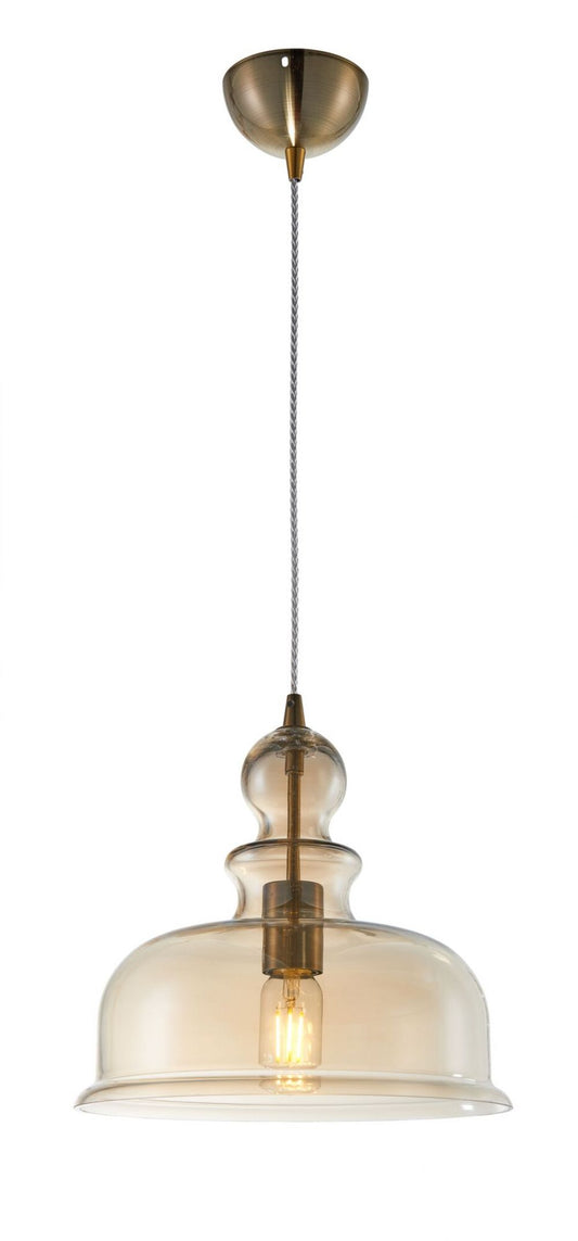 Pendul cu inaltime reglabila din Sticla Auriu D30xH150cm Tone