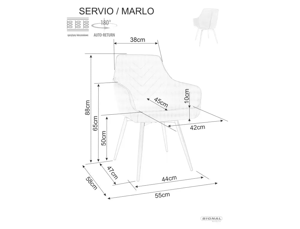 Set 2 scaune din Catifea Bej inchis si Metal Negru Hx88Lx55xA58cm Servio