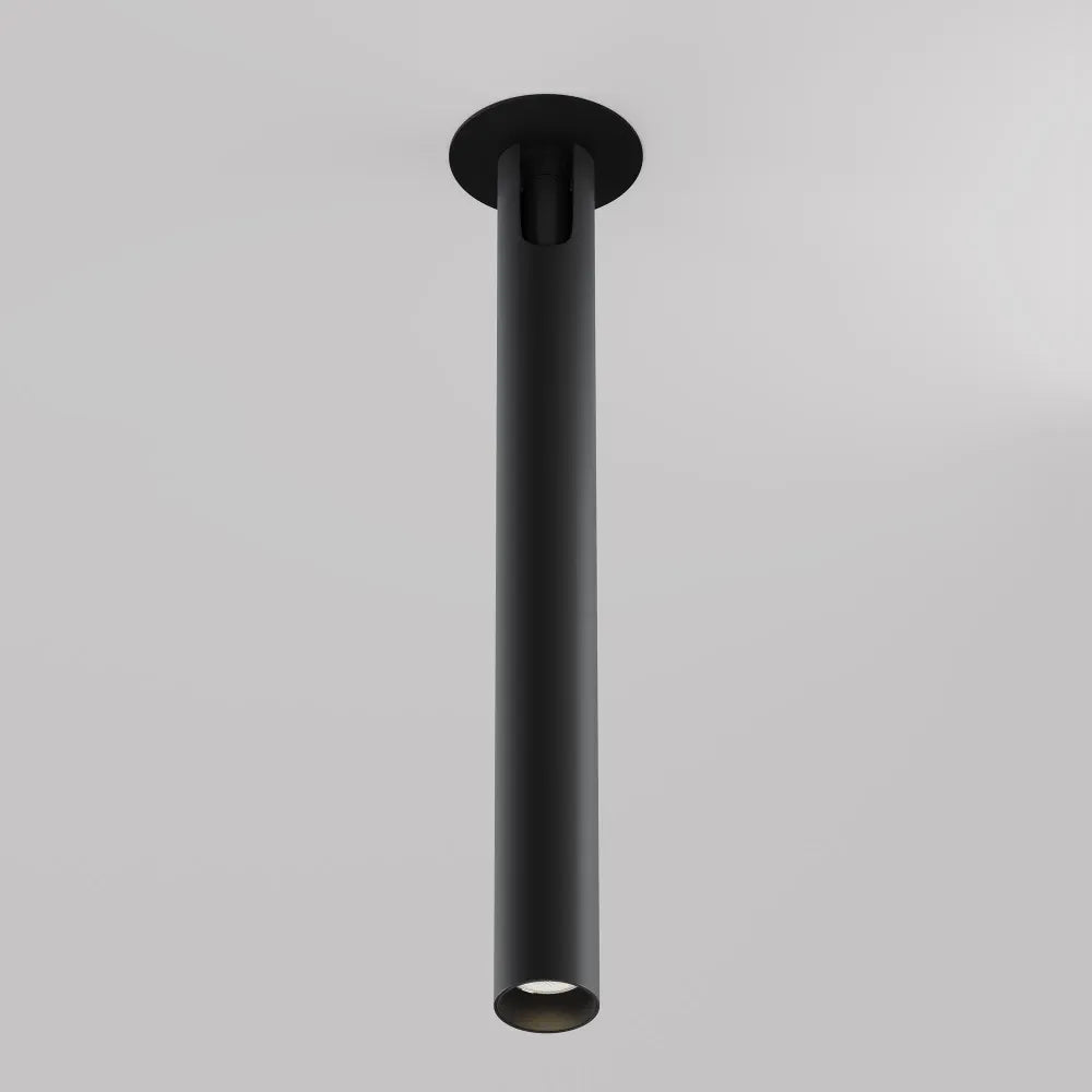 Spot incastrat din Aluminiu Negru H32.6xD3cm 6W 300lm 3000k Focus T