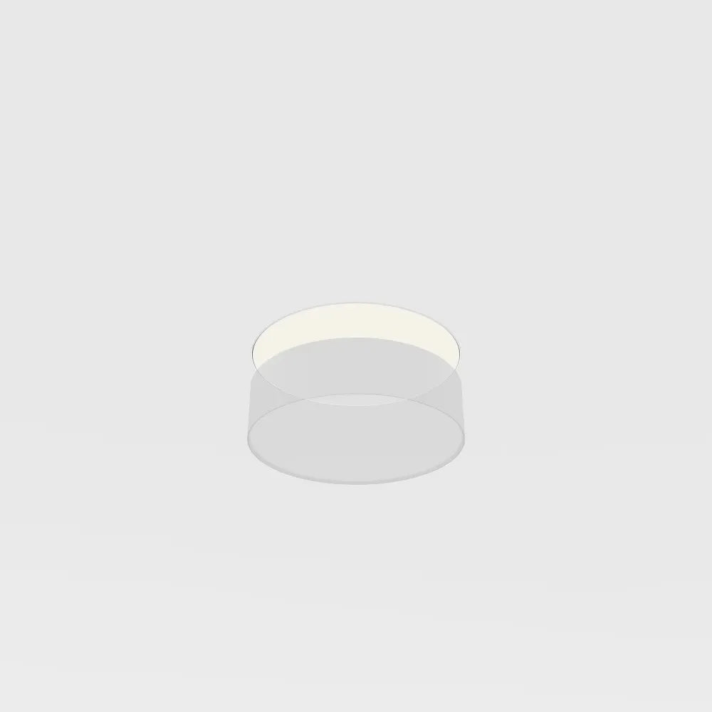 Acesoriu pentru incastrare plafoniera Zon de diametru 22cm din Metal Alb