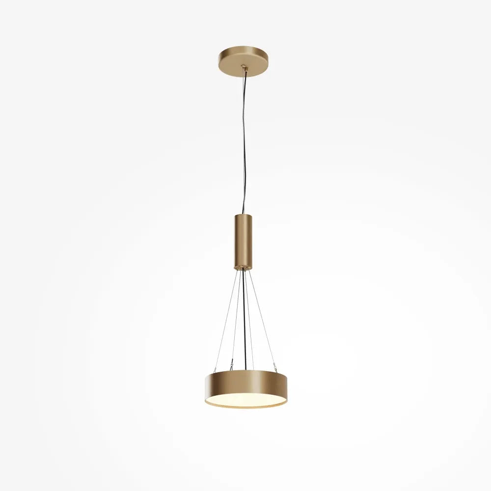 Plafoniera din Aluminiu Auriu mat H6xD22cm Zon