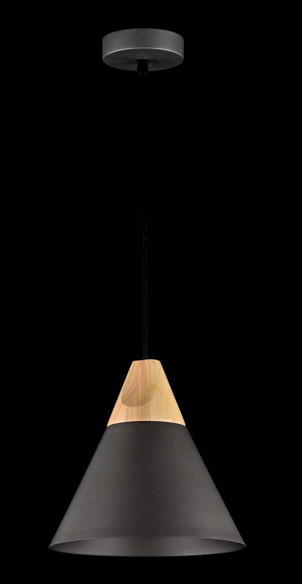 Pendul cu inaltime reglabila din Metal Gri D22xH140cm Bicones