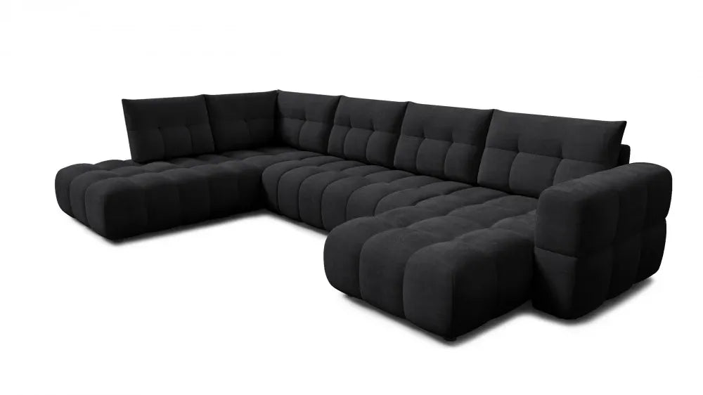 Coltar in forma de U tapitat cu material pet friendly Alias begruL374 x 219cm