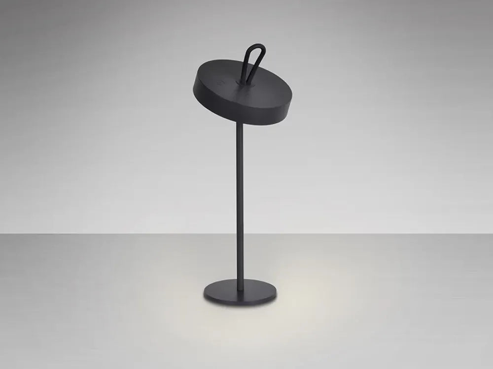 Veioza din Metal Negru H35xD13cm Gong
