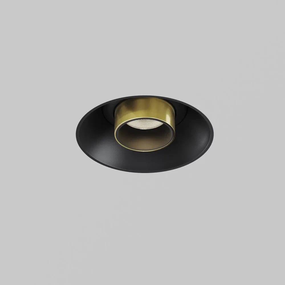 Spot incastrat din Aluminiu Negru/Alama H21.6xD3cm 7W 460lm 3000k Focus T