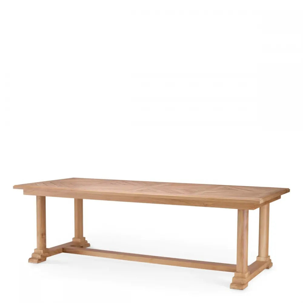 Masa de exterior din Lemn de tec Maro H75xL240cm Bell Rive Eichholtz