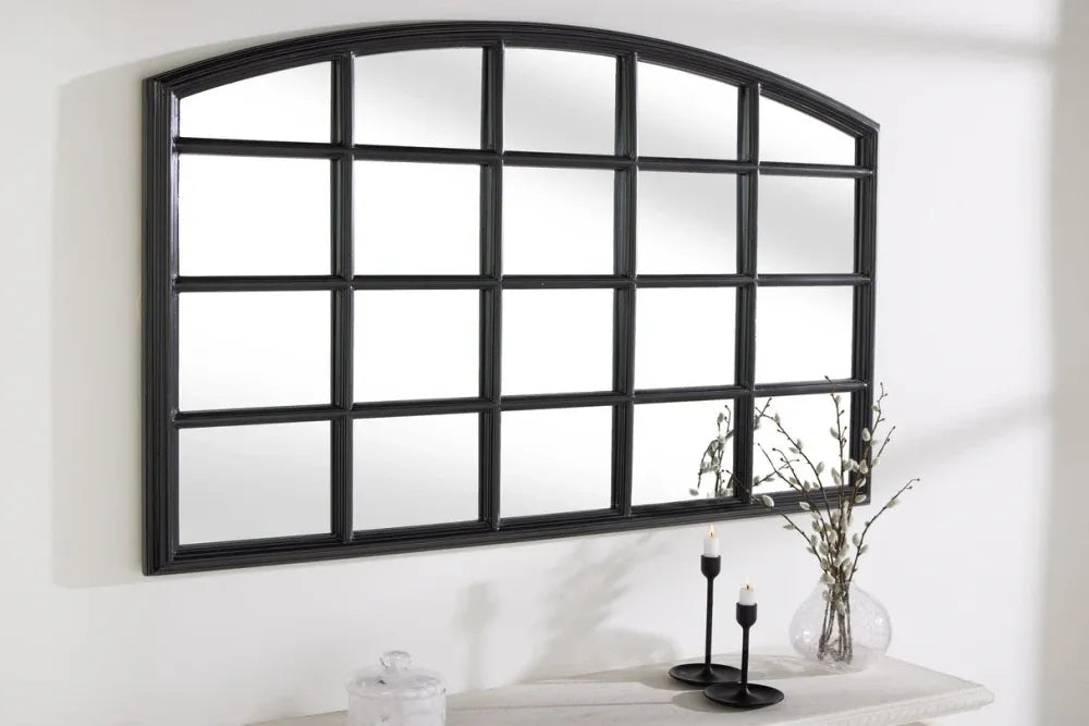 Oglinda cu rama din Lemn Negru H80xL120cm Paris