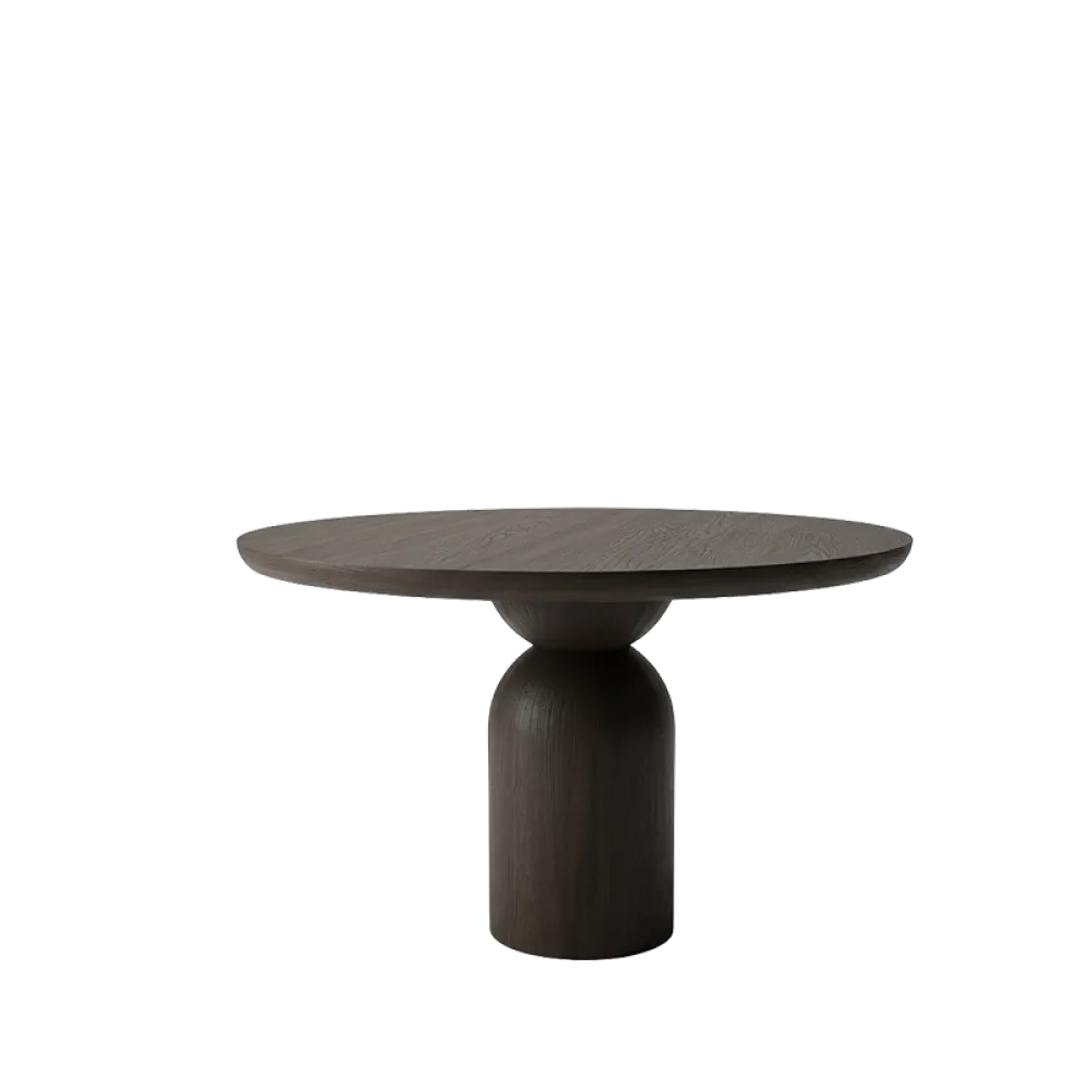 Masa dining Rotunda din Lemn de Stejar in dimensiuni multiple Essenza