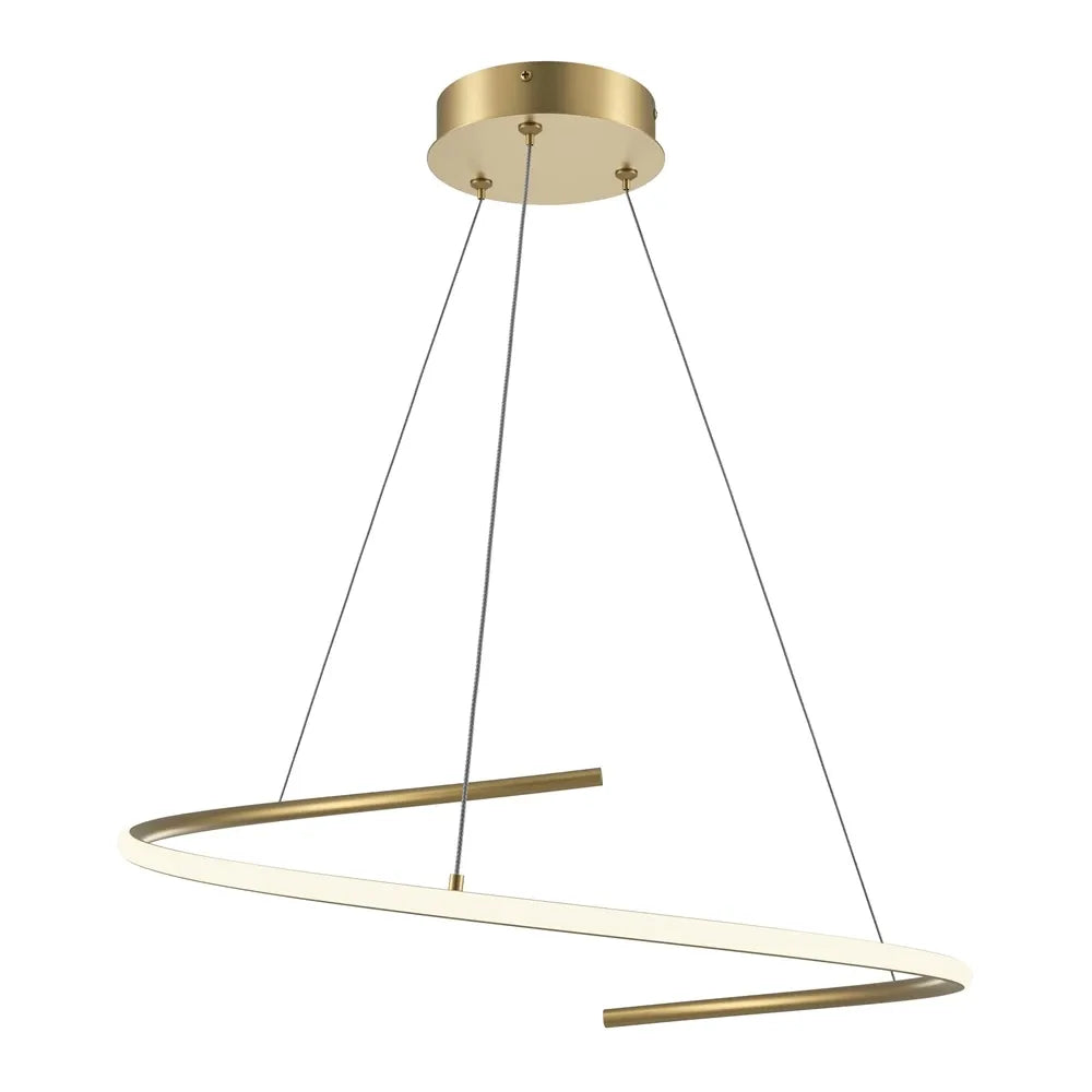Lustra din Aluminiu Alama D60xH325cm 31W 2100lm 2600-3500k Curve