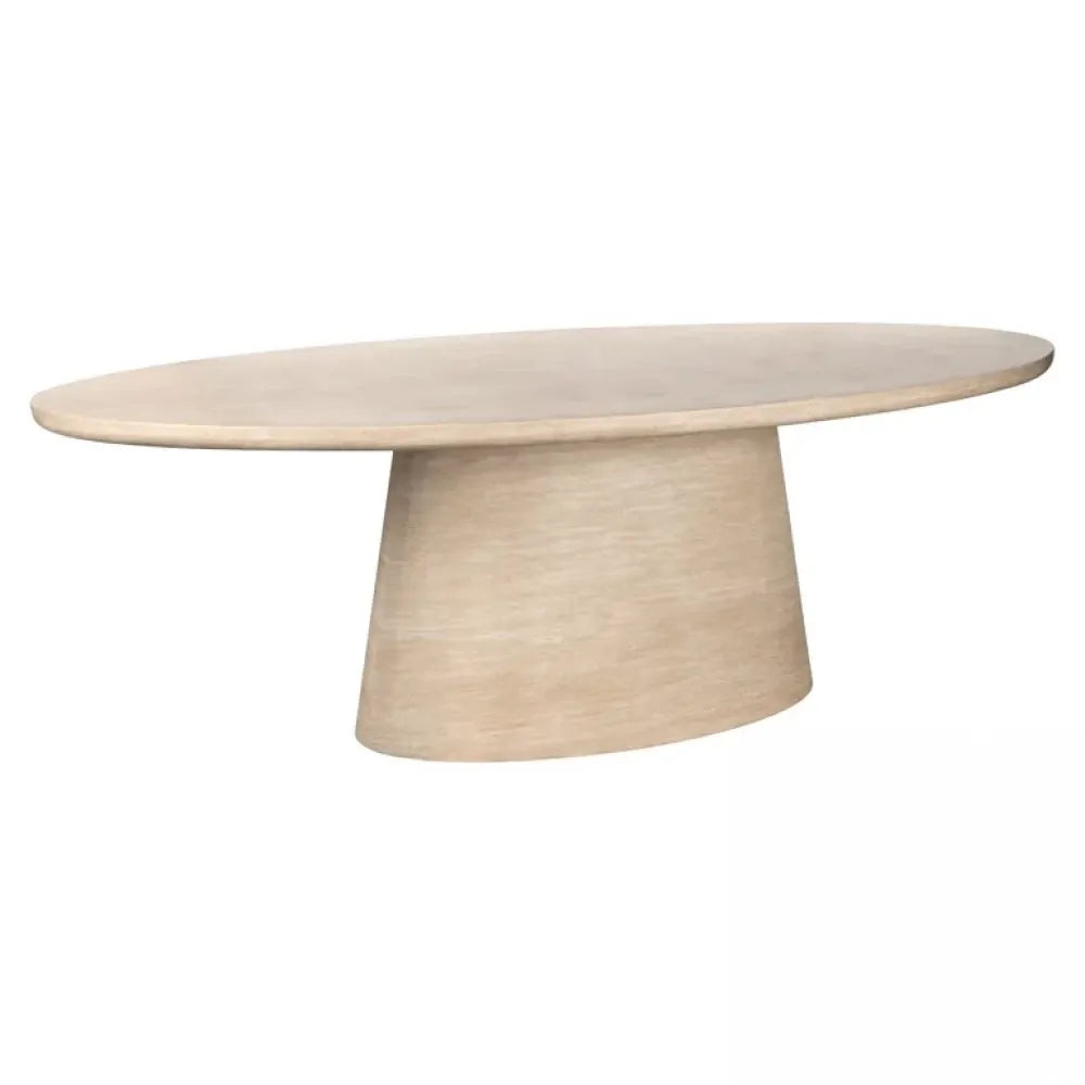 Masa Ovala de 6-8 persoane din travertin artificial L240xH75cm Fictus Richmond Interiors