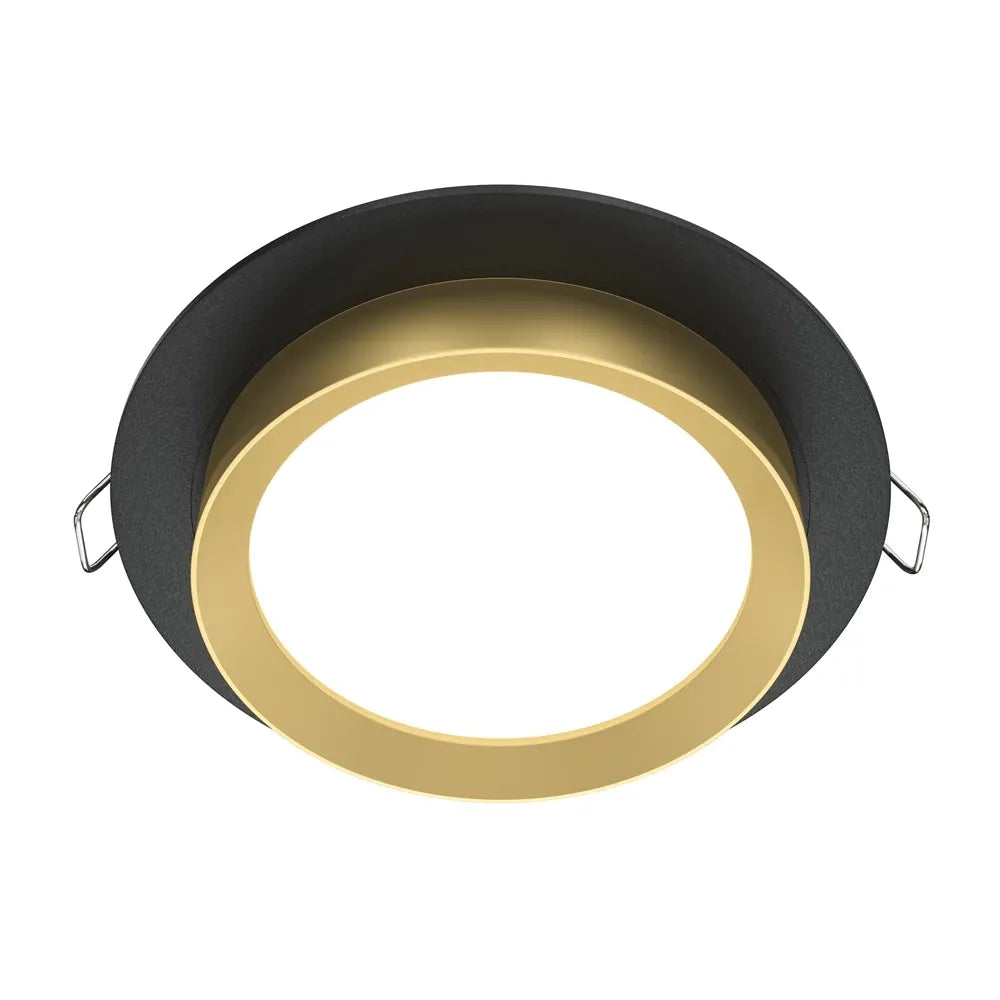 Spot incastrat din Aluminiu Negru/Auriu H5xD11cm IP 20 GX53 15W Hoop