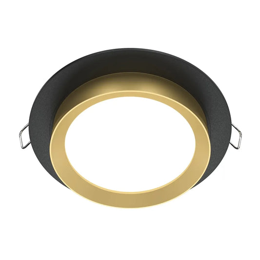 Spot incastrat din Aluminiu Negru/Auriu H5xD11cm IP 20 GX53 15W Hoop