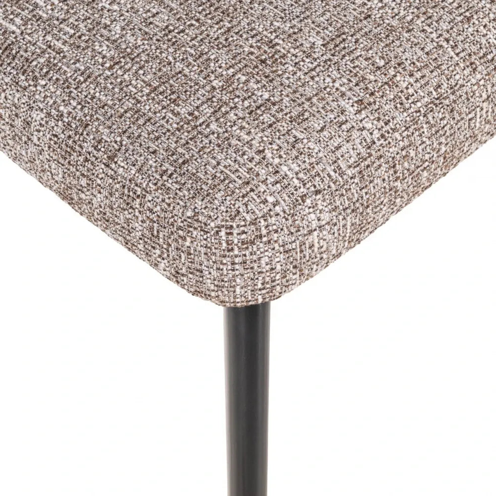 Scaun din Stofa Maro si Metal Negru L51xH77.5cm Zeno Richmond interiors
