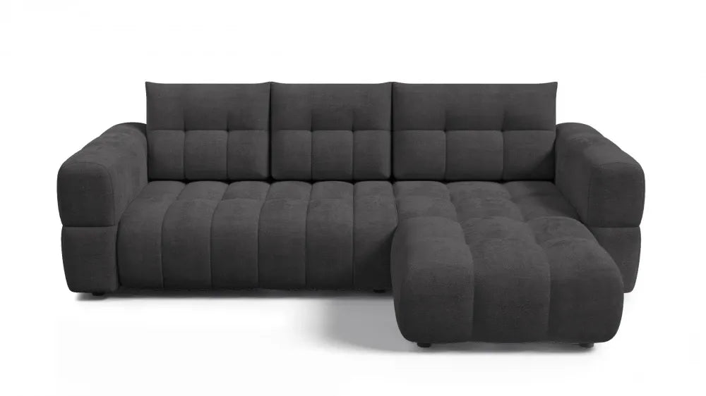 Coltar in forma de L tapitat cu material pet friendly Alias gri L264 x 160cm