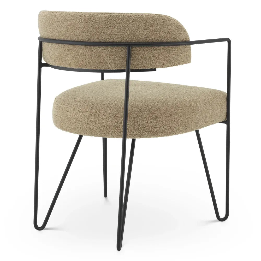 Scaun tapitat cu Stofa Bej L53xA57xH74cm Giuseppe Eichholtz