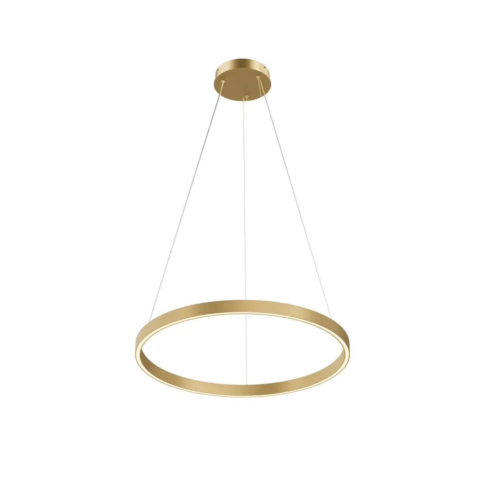 Lustra din Aluminiu Alama si Silicon Alb H120xD60cm Rim
