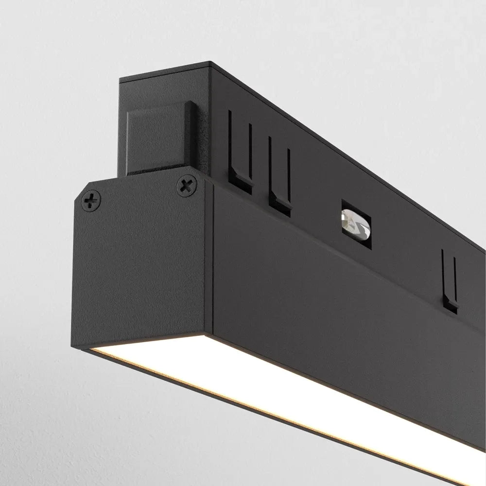 Spot pentru sina Exility incastrata din Aluminiu Negru H4xL30cm IP 20 12W 720lm 3000k Basis