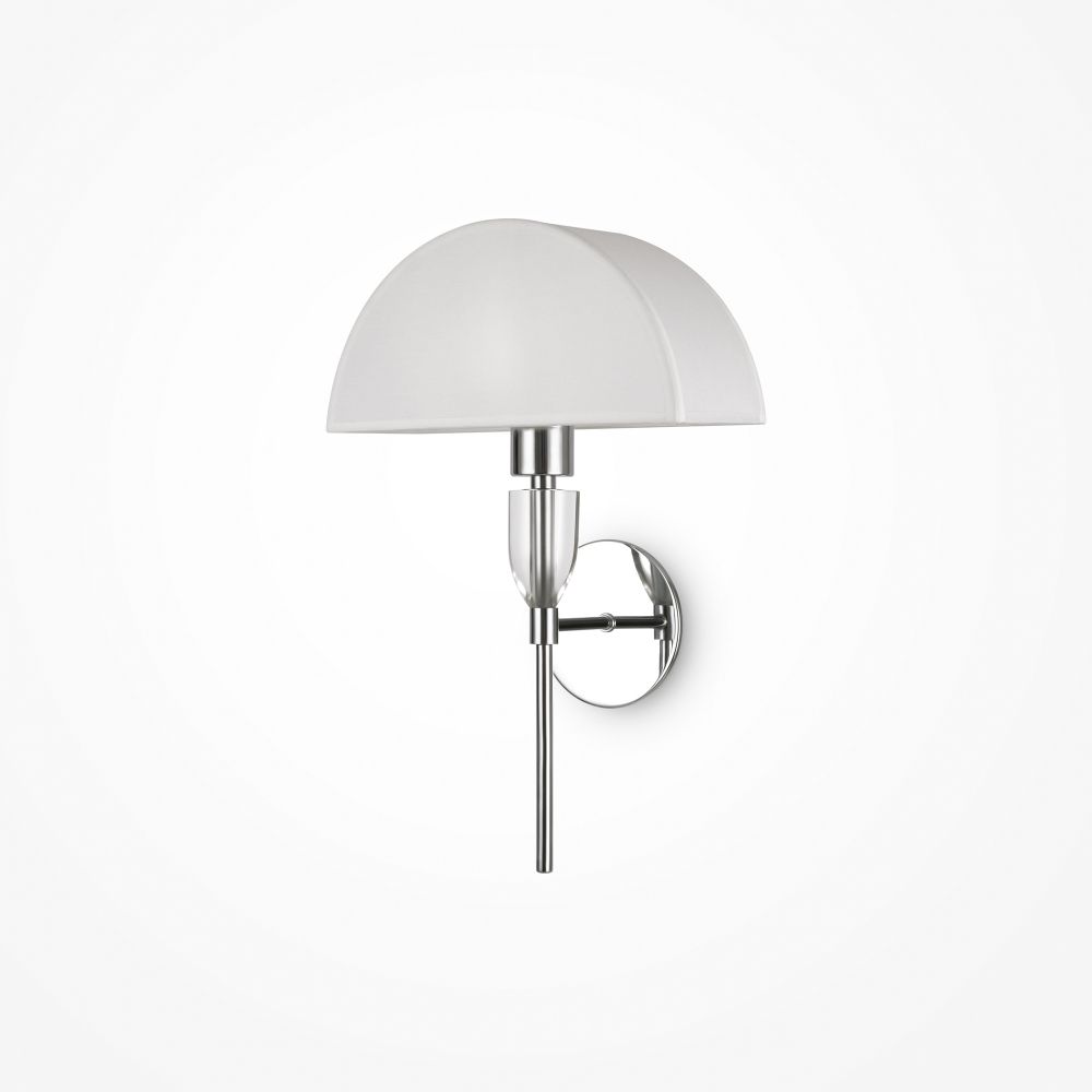 Aplica de perete Metal si Bumbac Argintiu/Alb L30xH45cm Prima