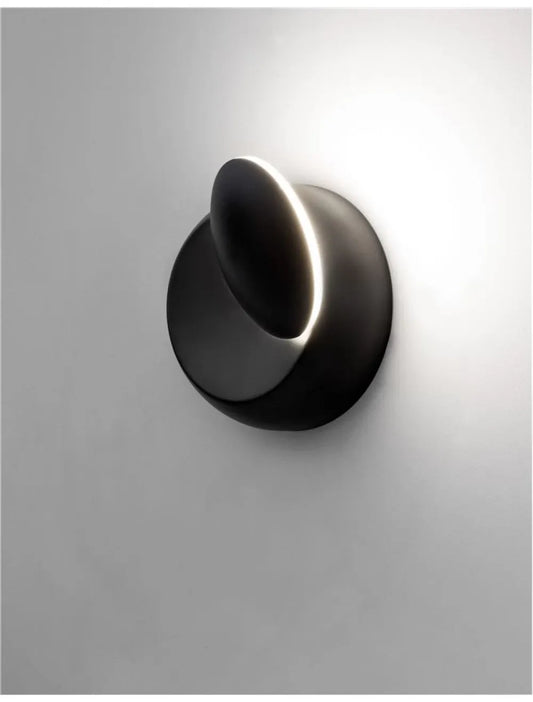 Aplica de perete din Aluminiu Negru H14xL14cm IP20 5W 247lm 3000k ODIN