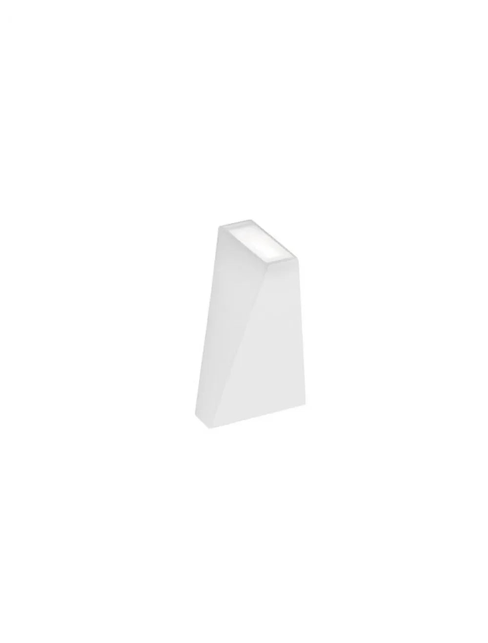 Aplica de perete structura din Aluminiu Alb si abajur din Sticla Transparent H13.6xL7.4cm IP54 6W 397lm 3000k MILEY