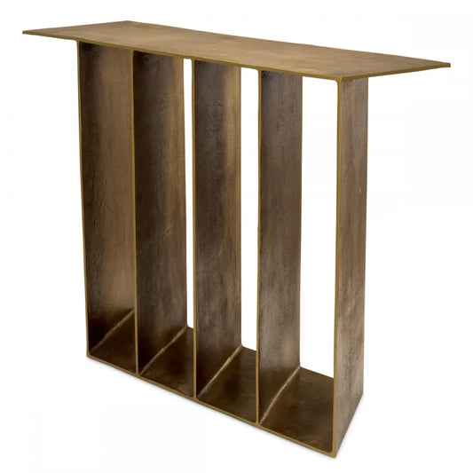 Consola din Aluminiu Alama antichizata L104xH76.5cm San Vito Eichholtz