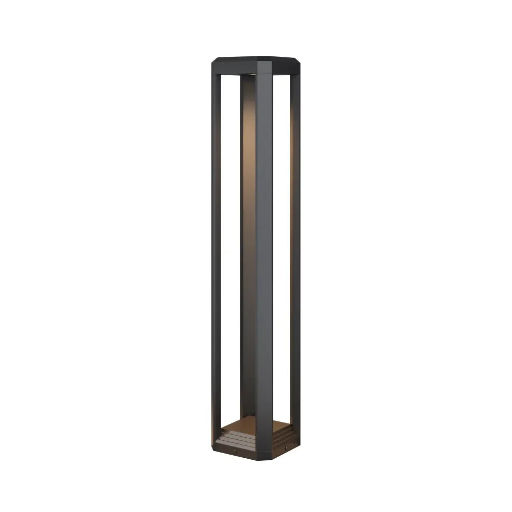 Stalp de iluminat pentru exterior din si Metal Gri L15xH80cm Royal Mile