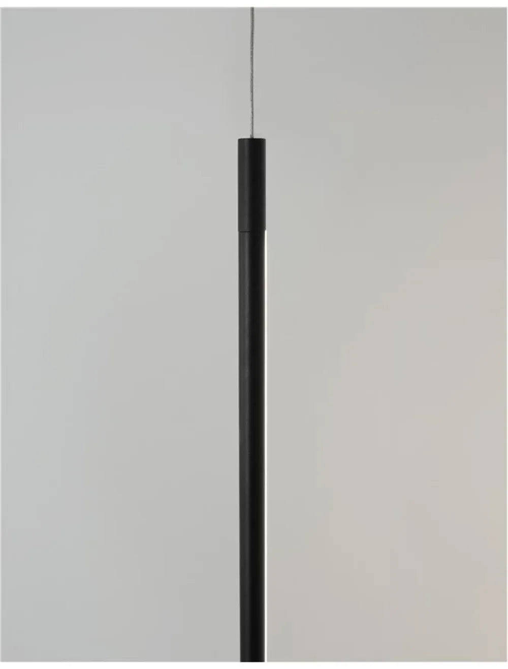 Pendul pana la podea incastrabil din Aluminiu Negru H300xL7cm IP20 20W 698lm 3000k ELETTRA
