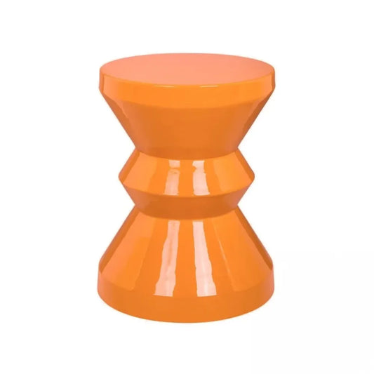 Masuta laterala Rotunda din Metal Portocaliu D35xH46cm Diablo Richmond Interiors
