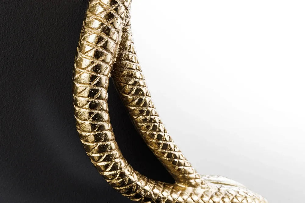 Oglinda cu rama din Metal Auriu H80xL82cm Snake Xl