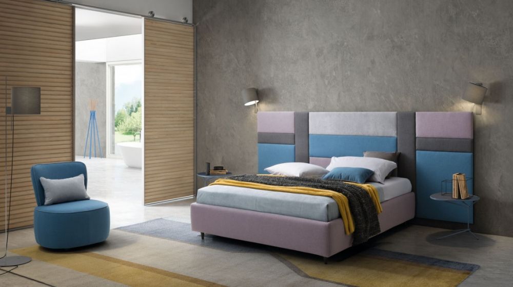 Pat tapitat cu somiera Ground 160x200 customizabil