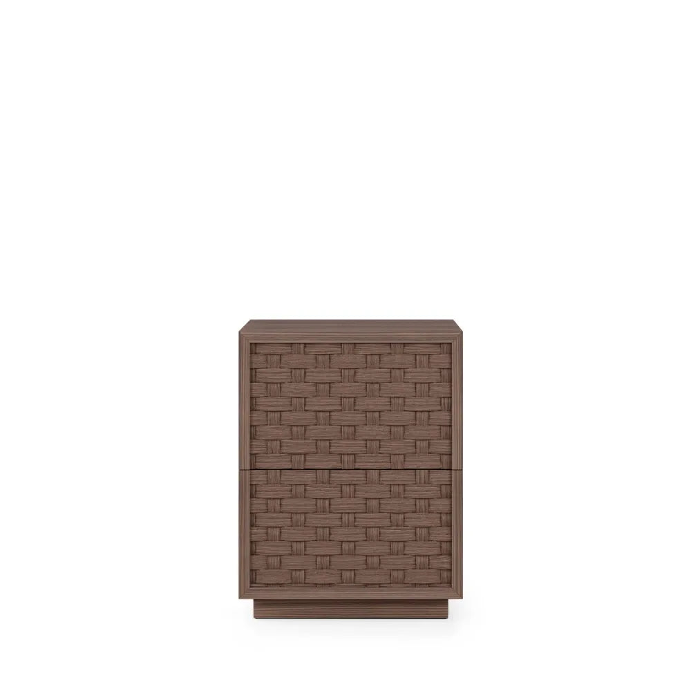 Noptiera cu sertare Borneo de culoare nuc L40xH46cm
