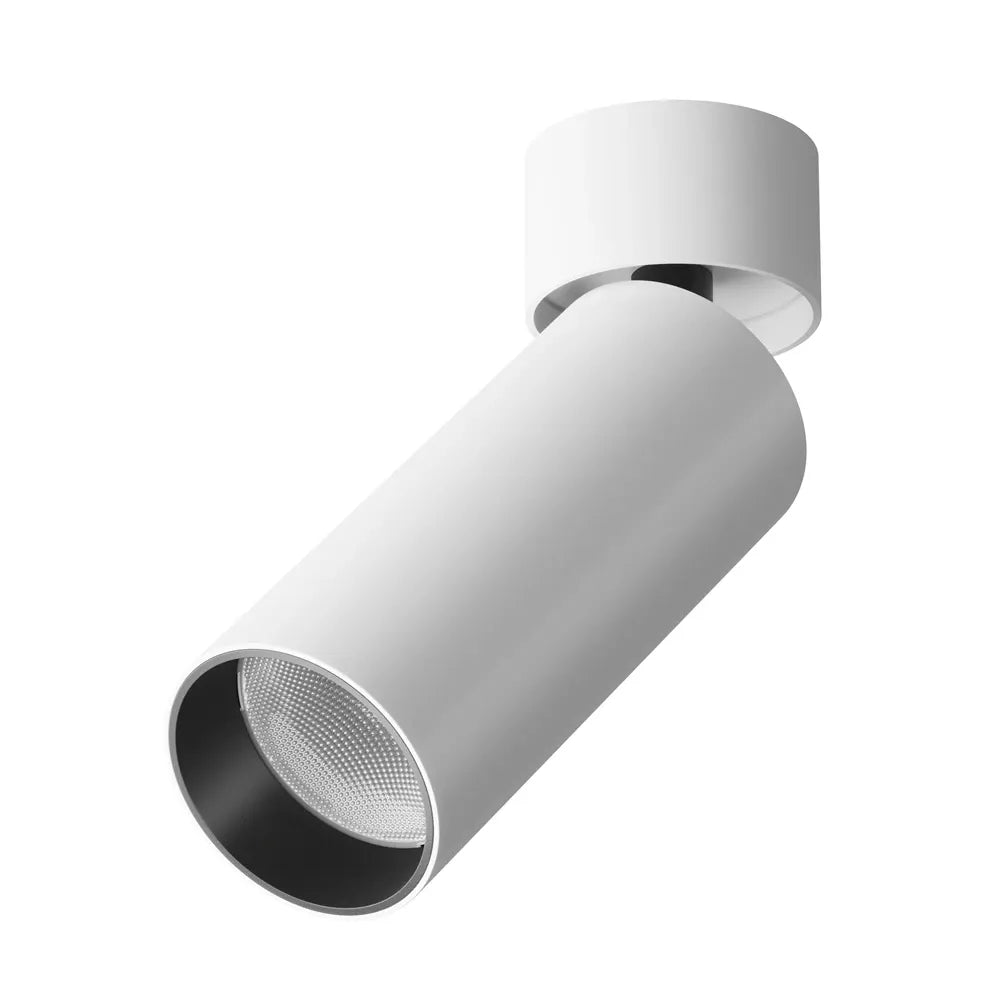 Spot aplicabil dimabil din Aluminiu Alb H16xD5cm IP 20 12W 900lm 4000k FOCUS LED