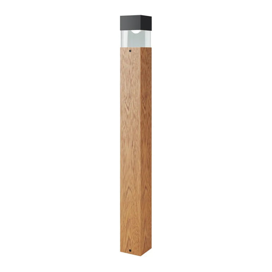 Stalp exterior din Metal Maro/Negru H60xL6cm Quadra
